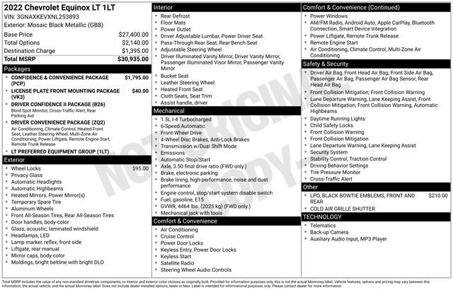 Used 2022 Chevrolet Equinox LT image 26