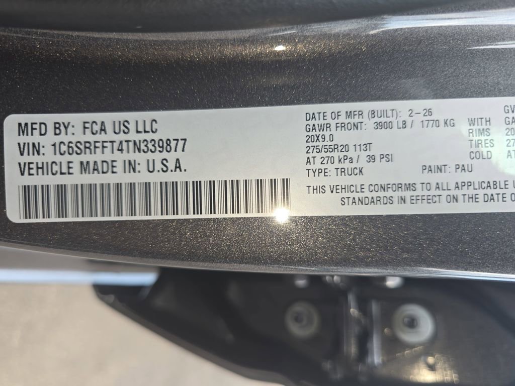 New 2026 RAM 1500 4x4 Crew Cab image 33