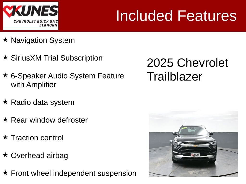 Used 2025 Chevrolet TrailBlazer LT w/ Driver Confidence Package image 3