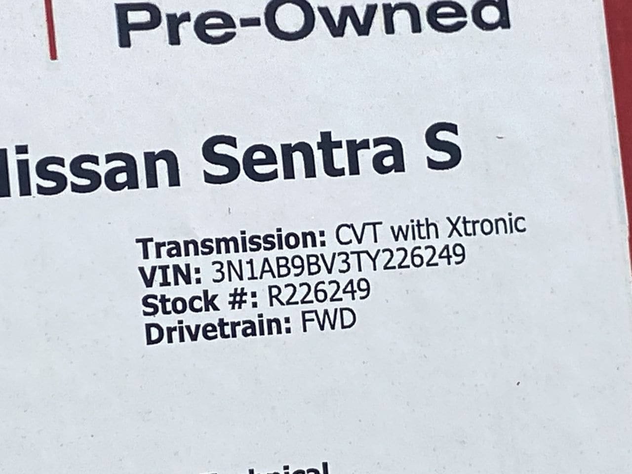Certified 2026 Nissan Sentra S w/ Floor Mat Package FWD image 35