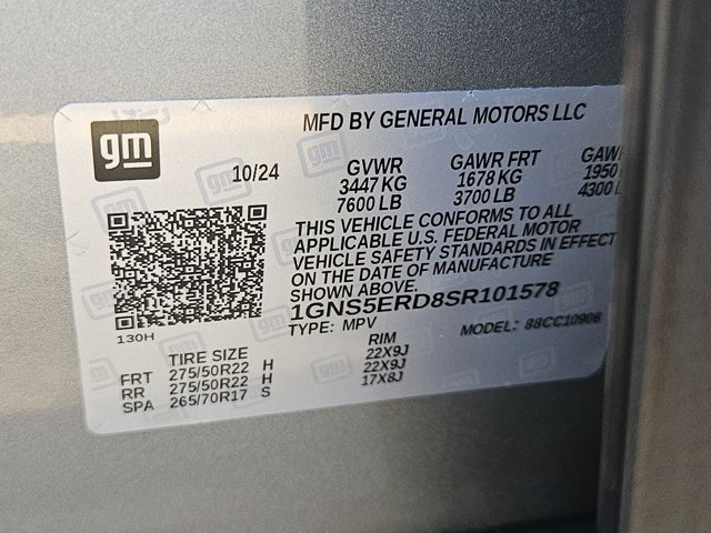 Used 2025 Chevrolet Suburban RST w/ Comfort Package RWD image 26