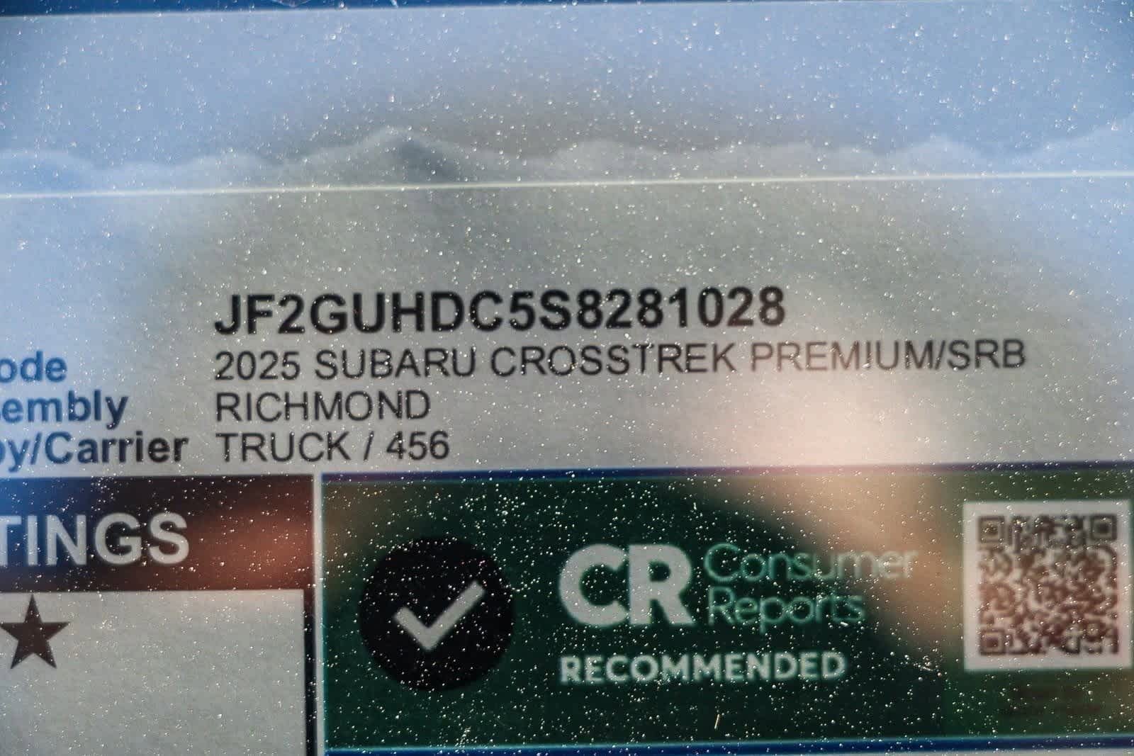 New 2025 Subaru Crosstrek 2.0i Premium image 20
