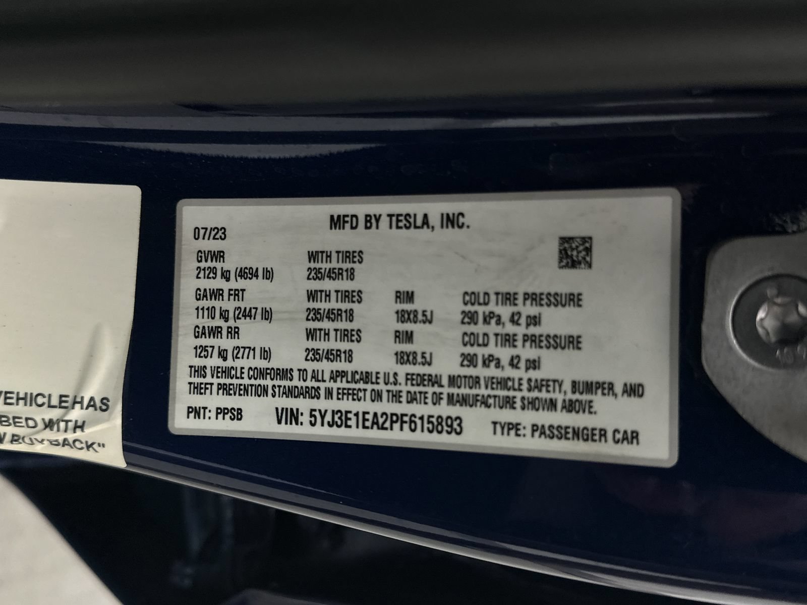 Used 2023 Tesla Model 3 Standard Range RWD image 32