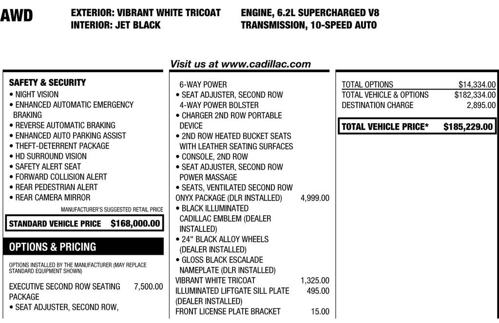 Used 2026 Cadillac Escalade V AWD/4WD image 4