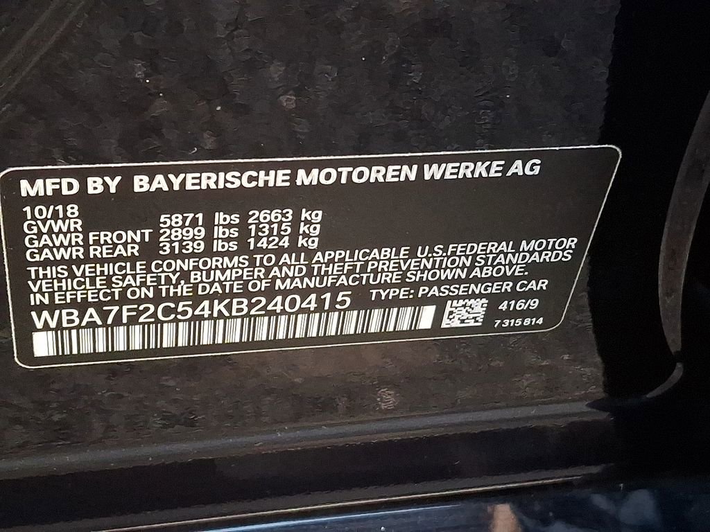 Used 2019 BMW 750i xDrive w/ Executive Package AWD/4WD image 26