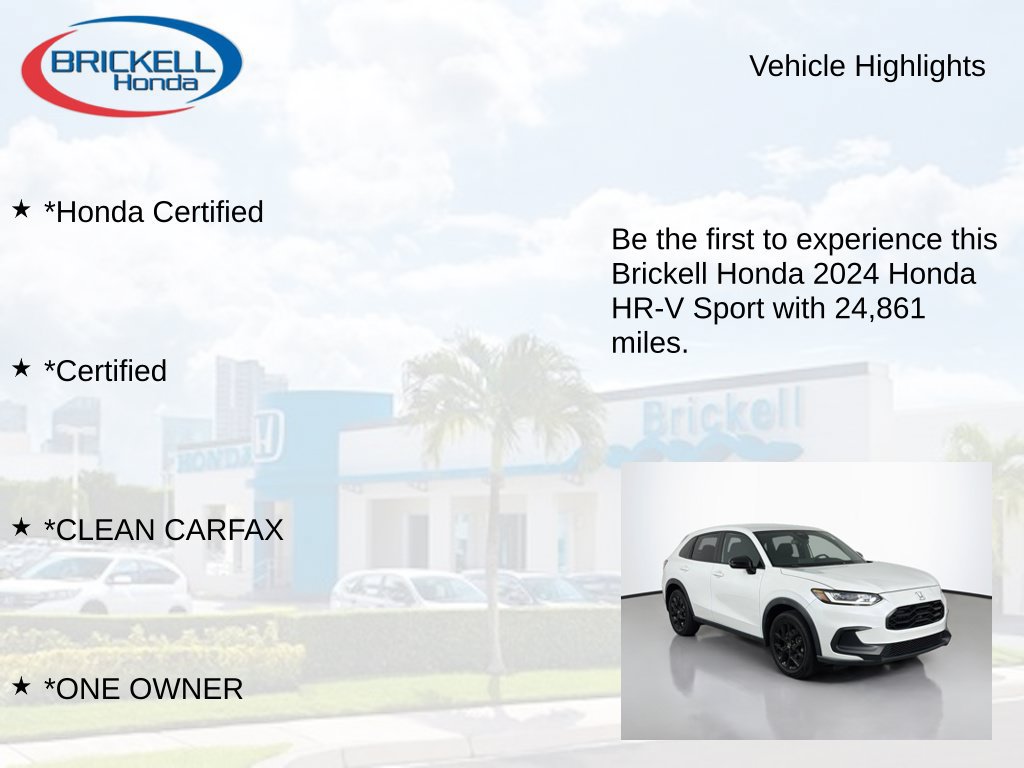 Used 2024 Honda HR-V Sport image 9