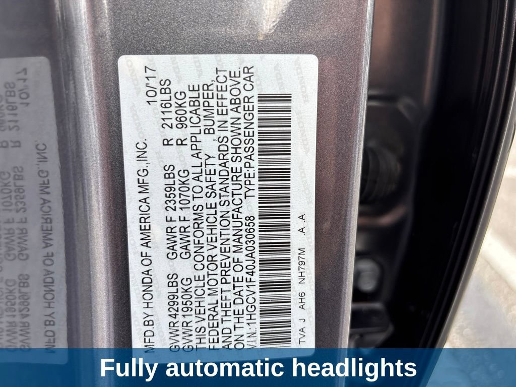 Used 2018 Honda Accord EX image 11