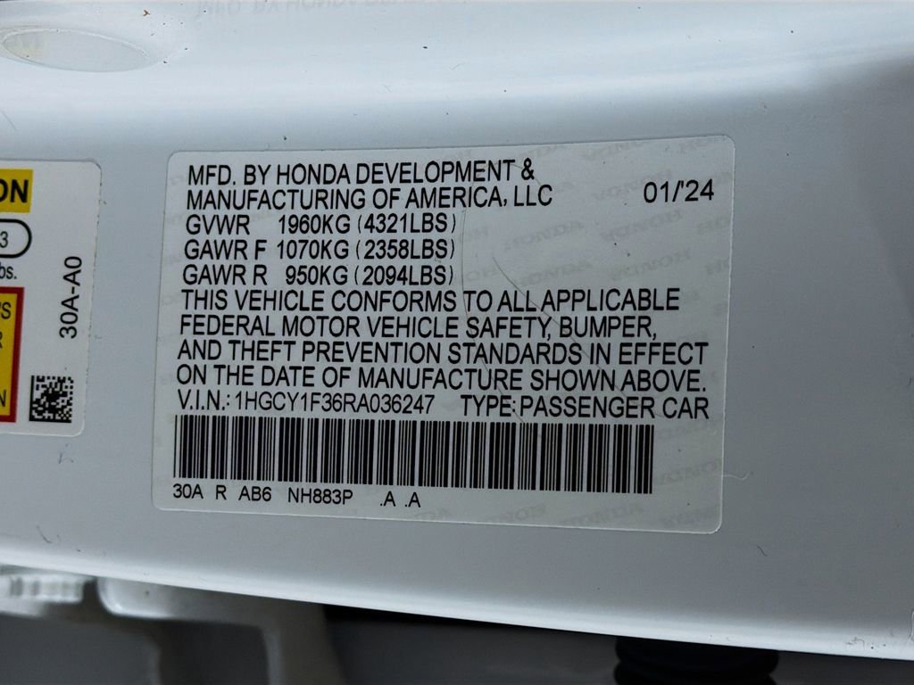 Used 2024 Honda Accord EX image 36