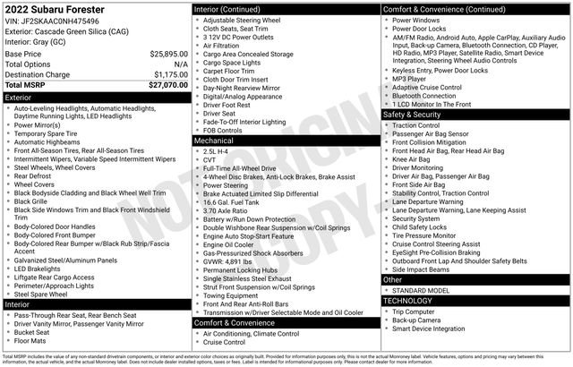 Used 2022 Subaru Forester image 15