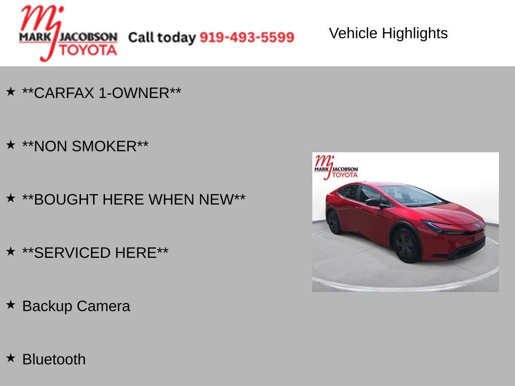 Used 2024 Toyota Prius LE FWD image 6