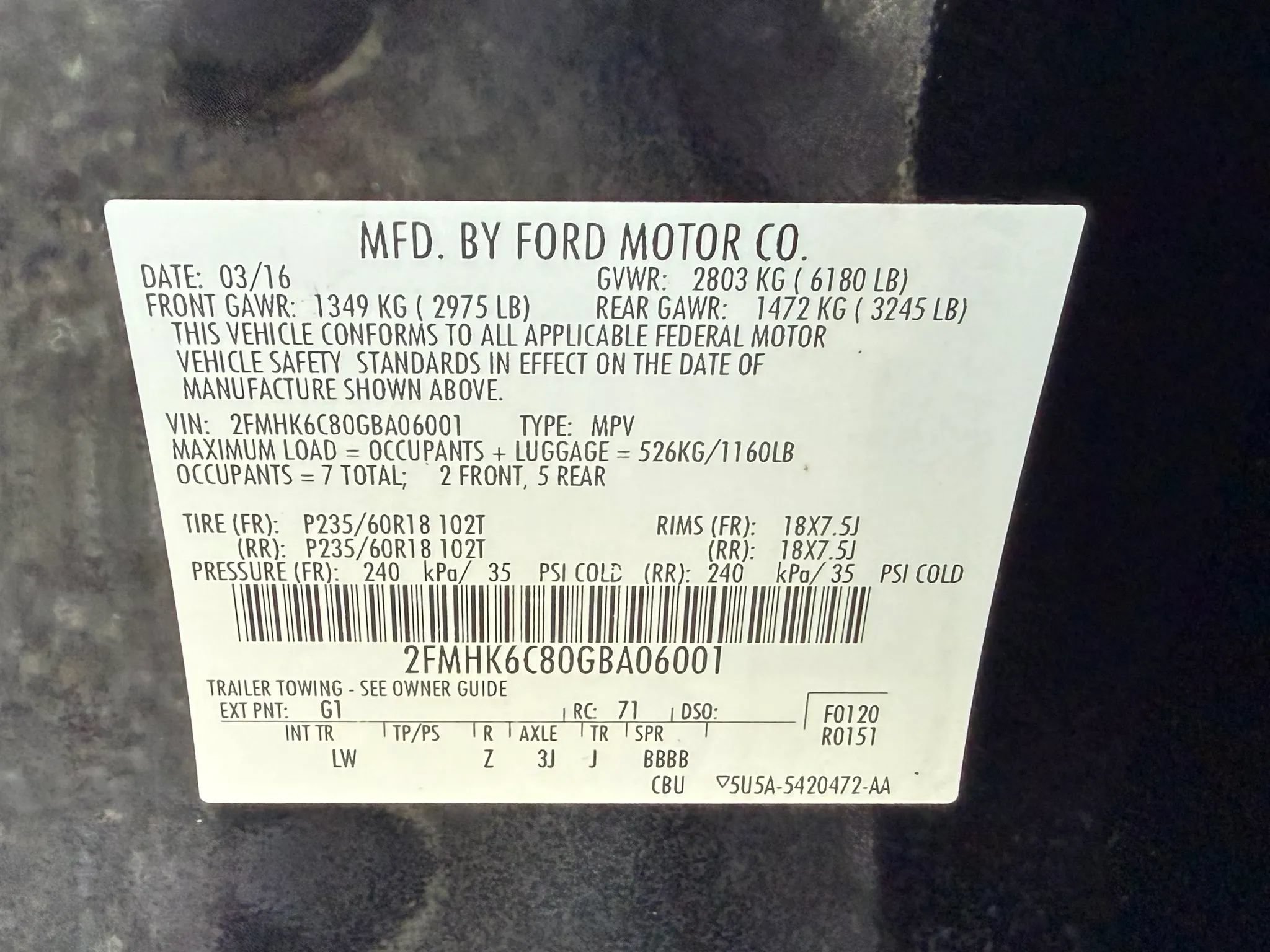 Used 2016 Ford Flex SEL w/ Equipment Group 202A AWD/4WD image 67