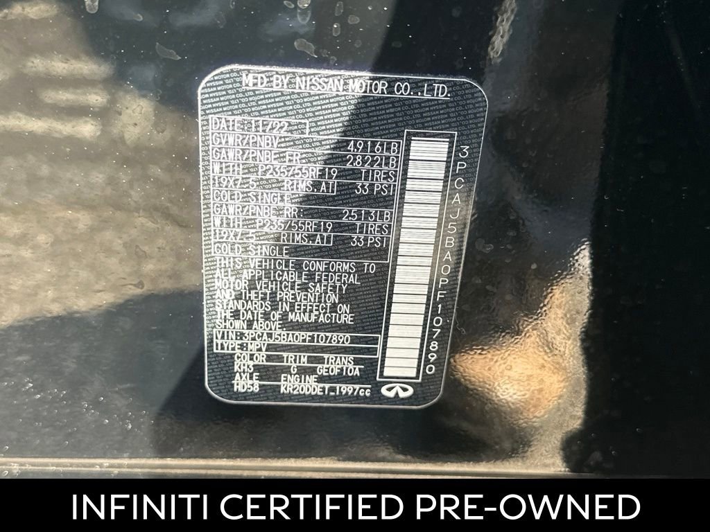 Certified 2023 INFINITI QX50 Luxe image 27