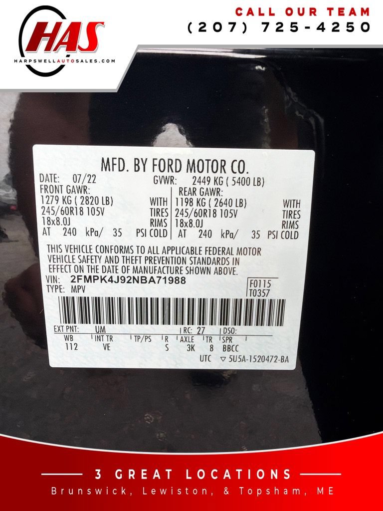 Used 2022 Ford Edge SEL w/ Convenience Package AWD/4WD image 16
