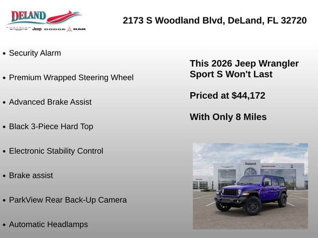 New 2026 Jeep Wrangler Unlimited Sport AWD/4WD image 23
