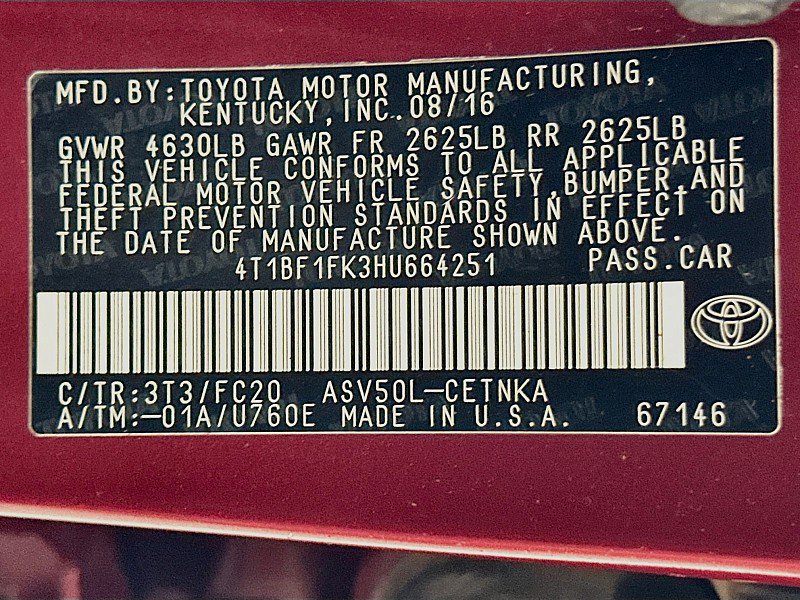 Used 2017 Toyota Camry LE FWD image 30