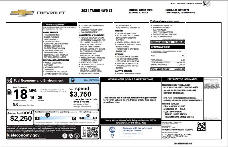Used 2021 Chevrolet Tahoe LT image 3