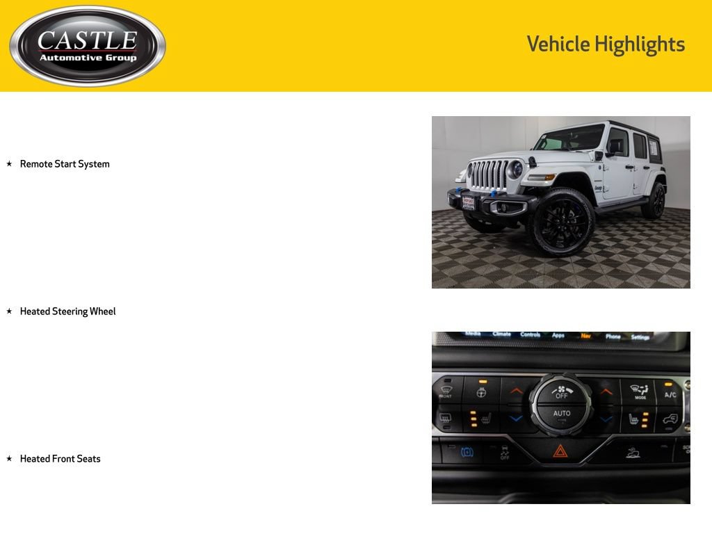 Used 2023 Jeep Wrangler Unlimited Sahara w/ Cold Weather Group AWD/4WD image 8