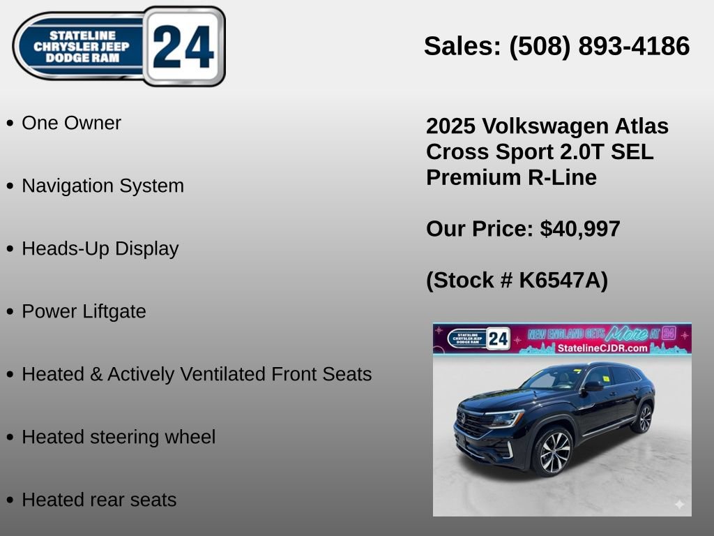 Used 2025 Volkswagen Atlas Cross Sport SEL Premium R-Line AWD/4WD image 5