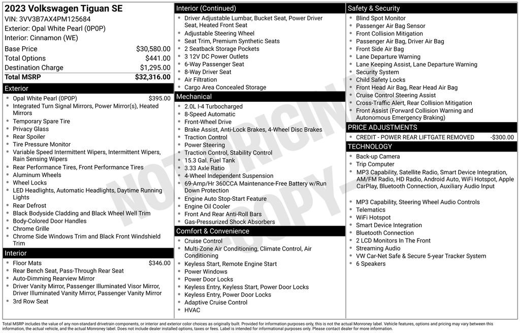 Certified 2023 Volkswagen Tiguan SE image 17