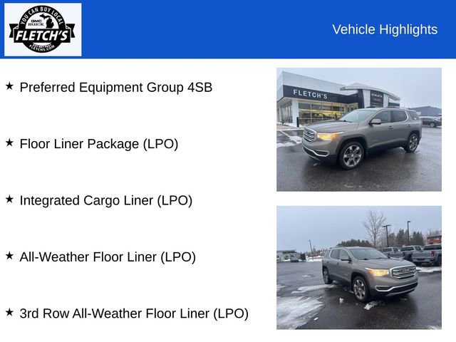 Used 2019 GMC Acadia SLT w/ LPO, Floor Liner Package image 2