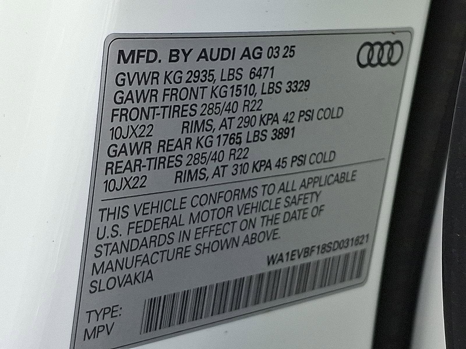 New 2025 Audi Q8 Premium Plus image 22