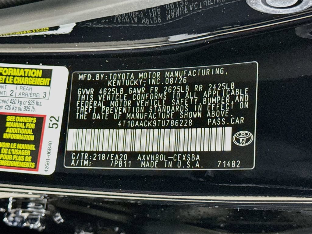 New 2026 Toyota Camry SE w/ Multimedia Upgrade Package FWD image 30
