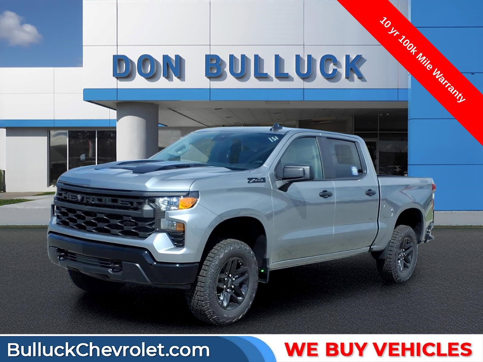 New 2026 Chevrolet Silverado 1500 Custom Trail Boss w/ Dark Appearance Package
