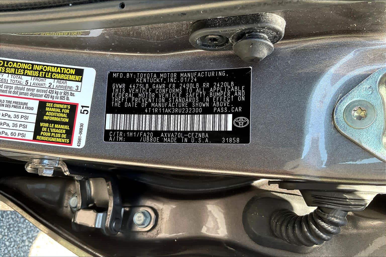 Used 2024 Toyota Camry LE w/ Convenience Package FWD image 35