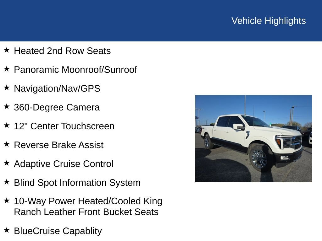 Certified 2024 Ford F150 King Ranch w/ FX4 Off-Road Package image 11