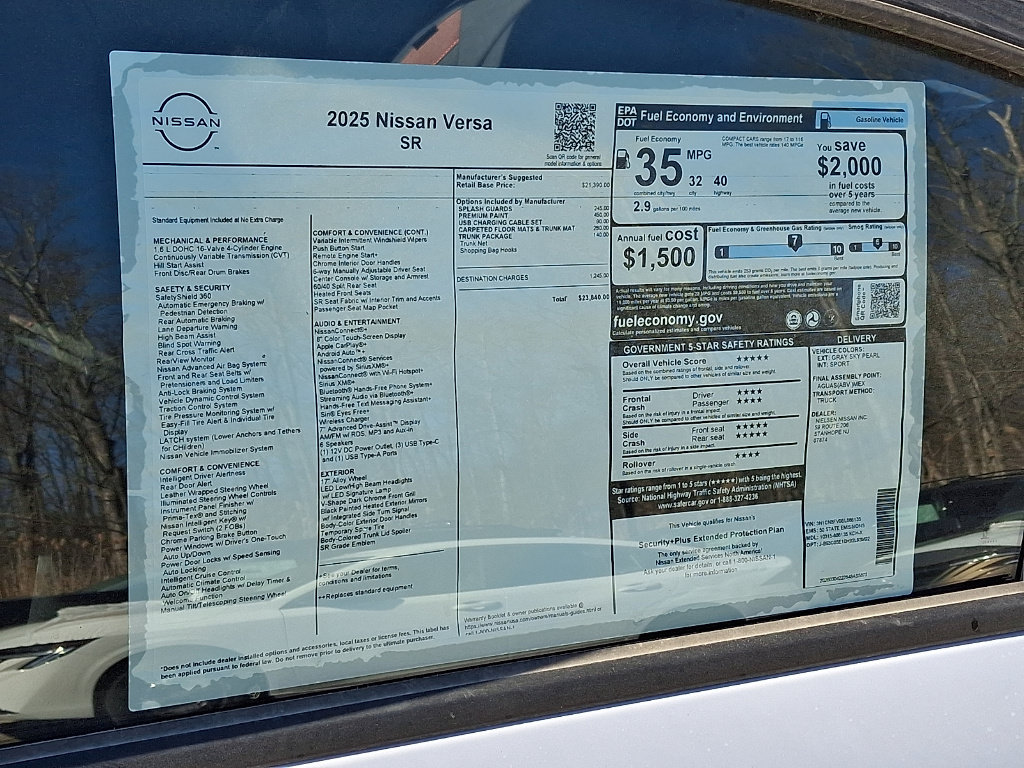 New 2025 Nissan Versa SR FWD image 11