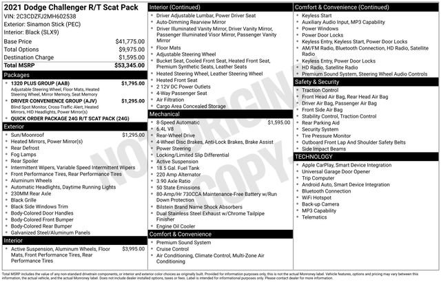 Certified 2021 Dodge Challenger R/T Scat Pack w/ 1320 Plus Group image 10