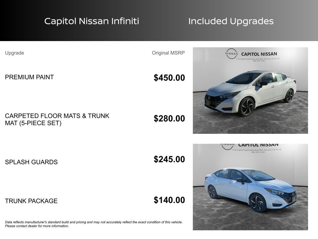 Certified 2025 Nissan Versa SR w/ Trunk Package image 9