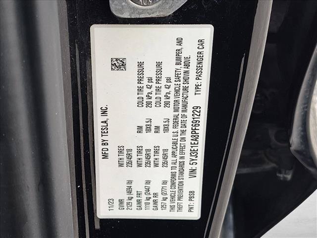 Used 2023 Tesla Model 3 Standard Range RWD image 25