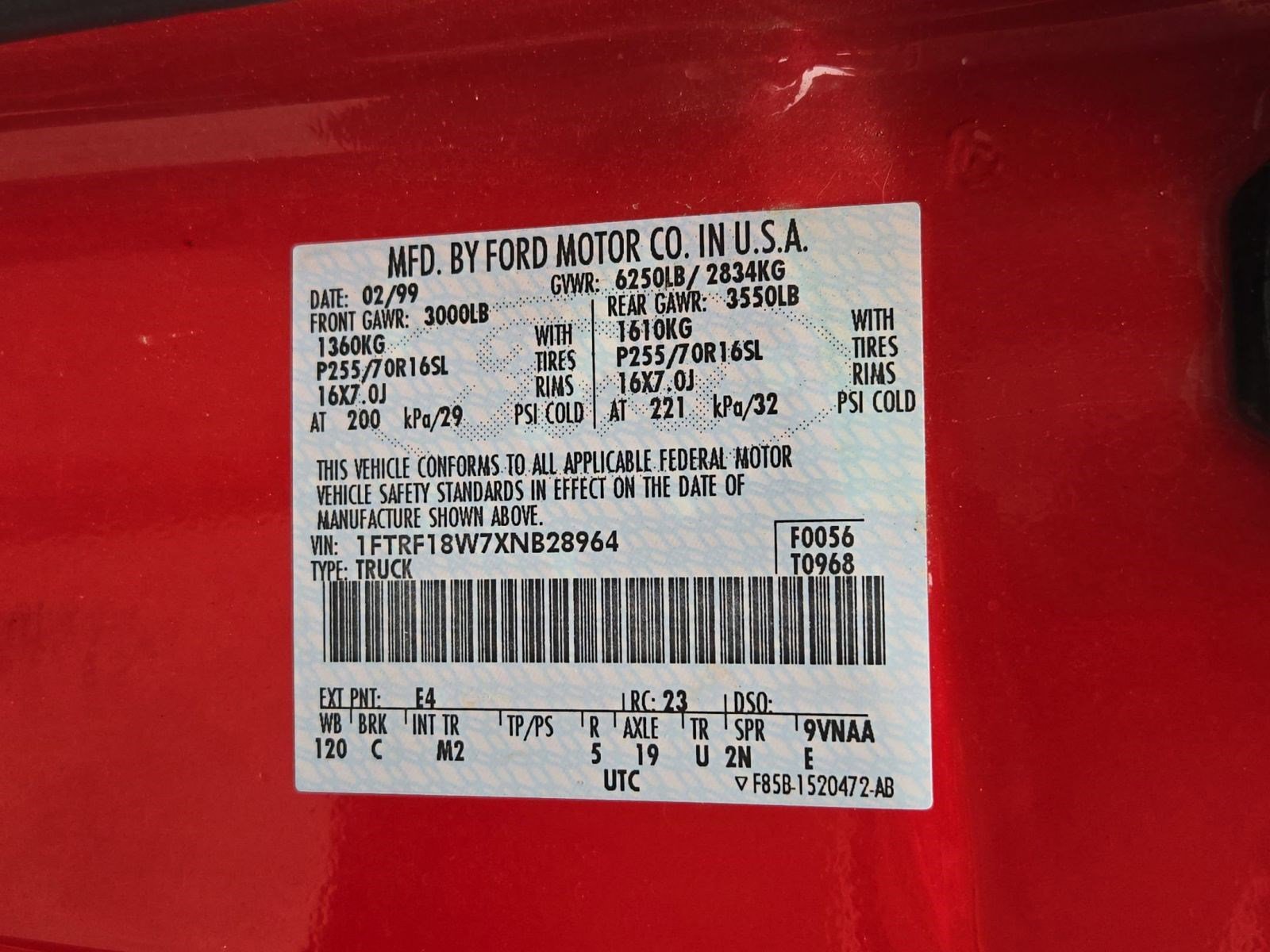 Used 1999 Ford F150 XL image 16