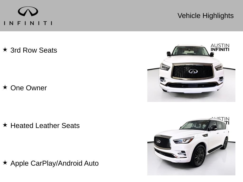 Certified 2023 INFINITI QX80 Premium Select w/ Cargo Package AWD/4WD image 3