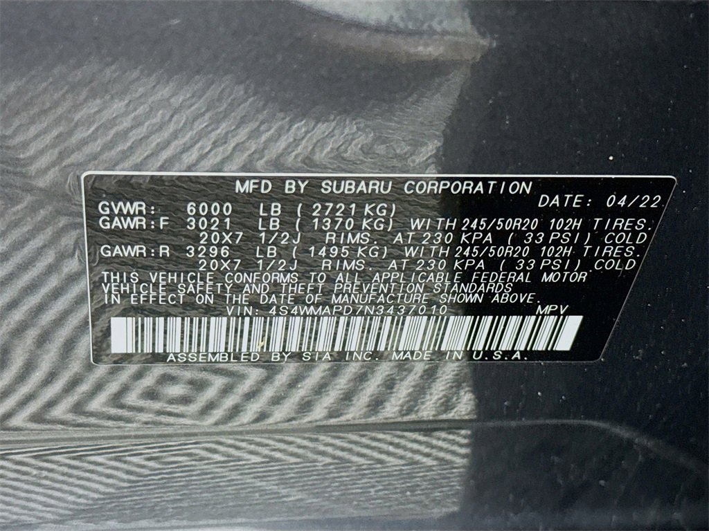 Certified 2022 Subaru Ascent Limited w/ Technology Package image 40