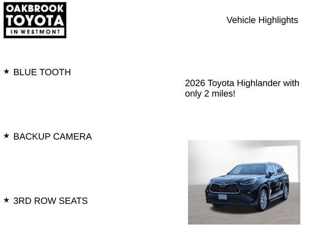 New 2026 Toyota Highlander Limited image 2