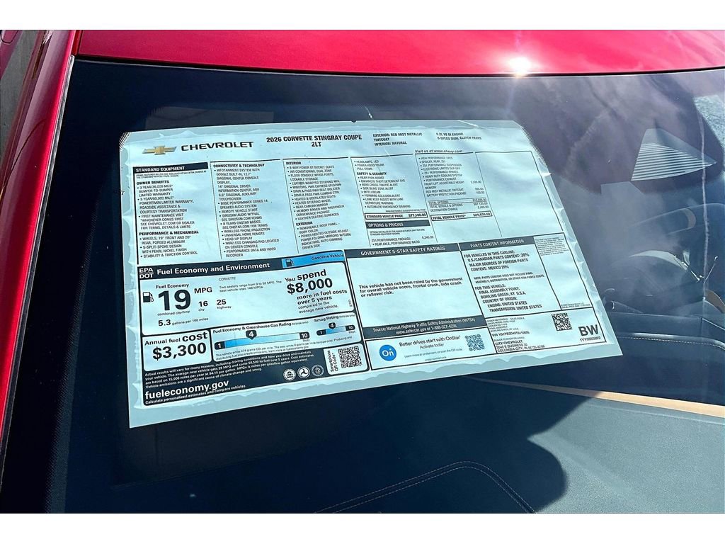 New 2026 Chevrolet Corvette 2LT image 14