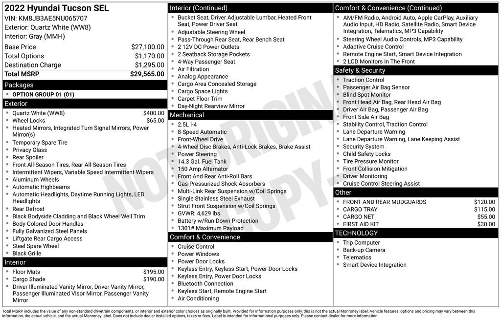 Certified 2022 Hyundai Tucson SEL FWD image 35