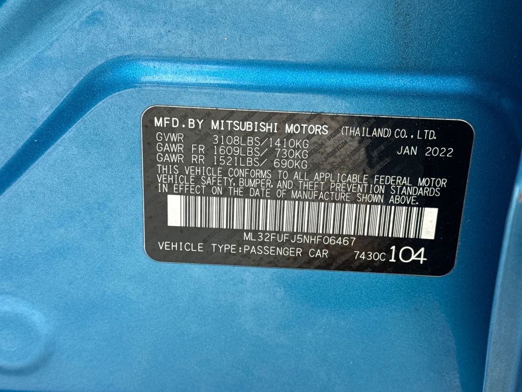 Used 2022 Mitsubishi Mirage G4 ES image 30