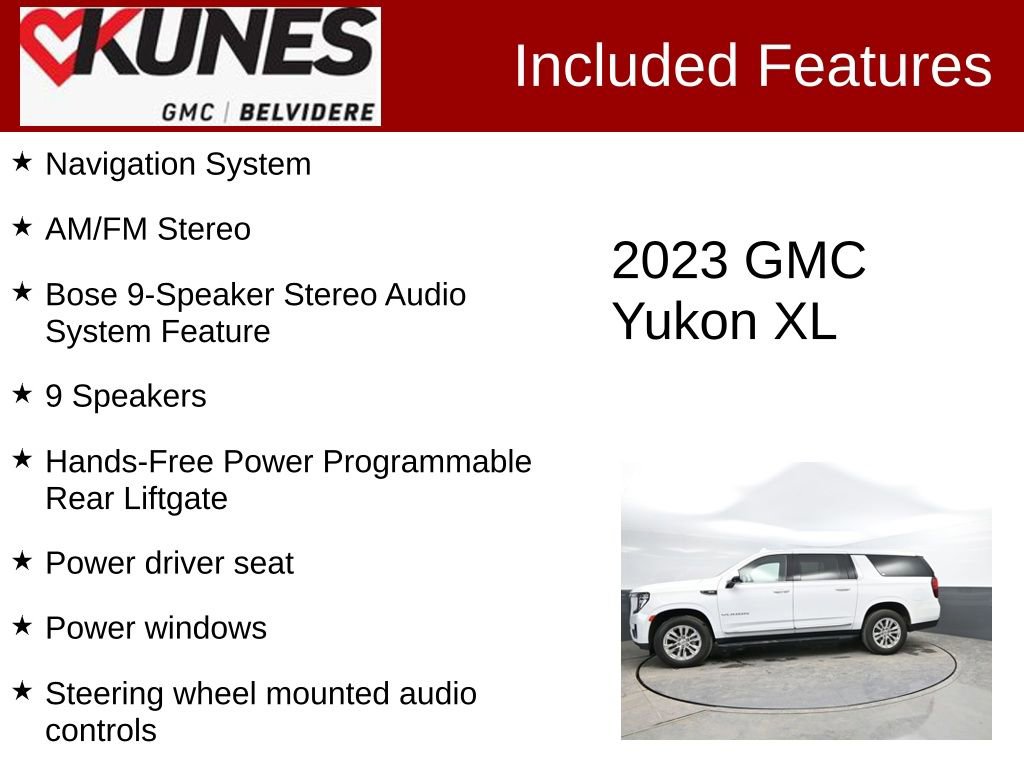 Used 2023 GMC Yukon XL SLT w/ SLT Luxury Package AWD/4WD image 2
