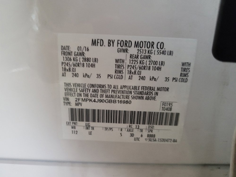 Used 2016 Ford Edge SEL w/ Equipment Group 201A AWD/4WD image 33