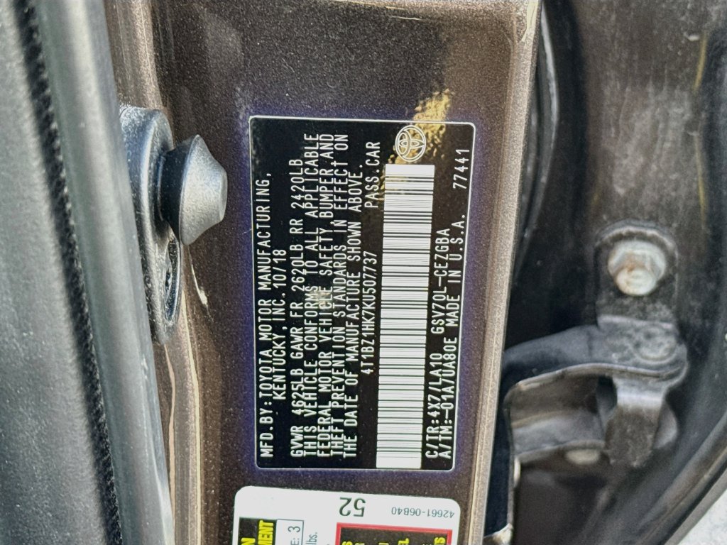 Used 2019 Toyota Camry XLE w/ Driver Assist Package FWD image 31