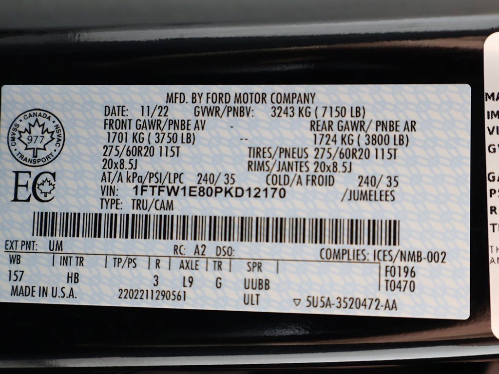 Used 2023 Ford F150 Lariat w/ Equipment Group 502A High image 62