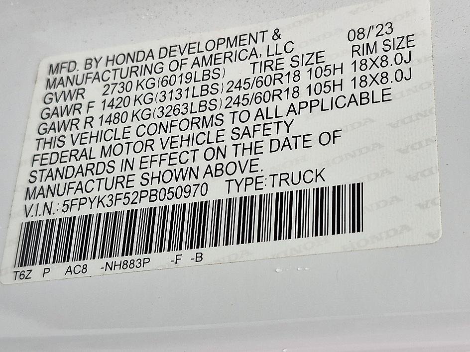 Used 2023 Honda Ridgeline RTL image 34