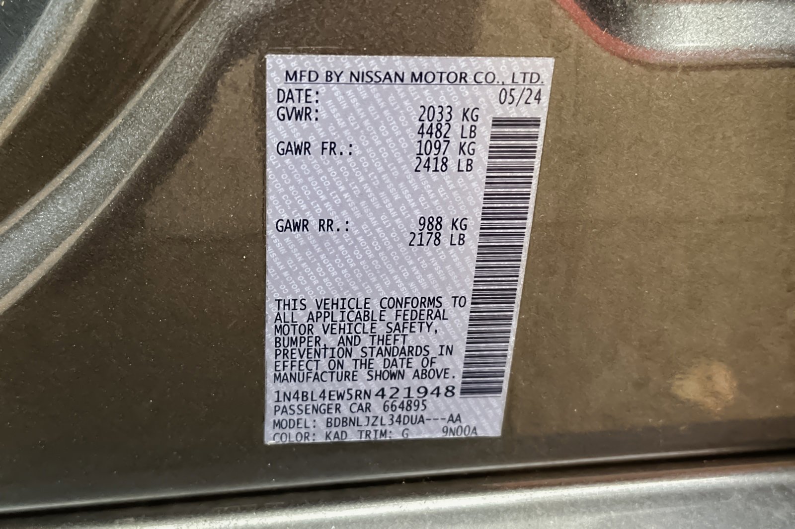 Used 2024 Nissan Altima 2.5 SL image 27