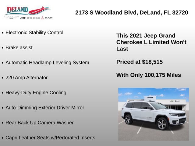 Used 2021 Jeep Grand Cherokee L Limited w/ Luxury Tech Group II AWD/4WD image 37