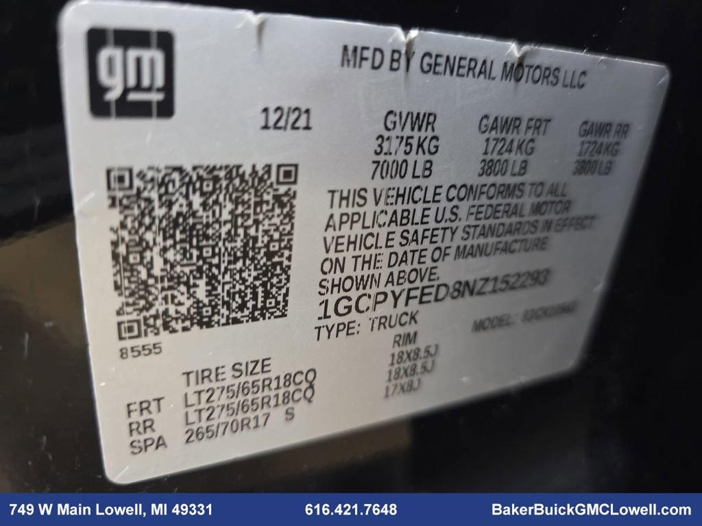 Used 2022 Chevrolet Silverado 1500 LT Trail Boss w/ Bed Protection Package image 34