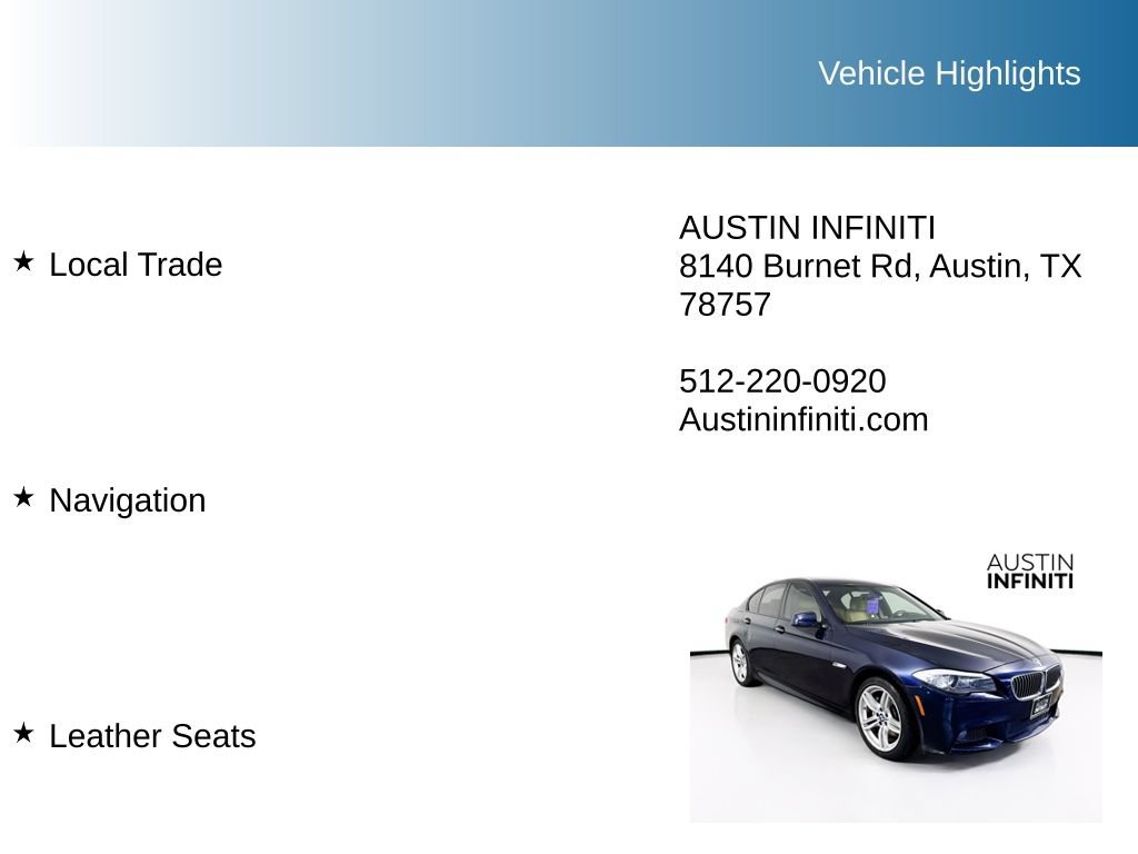 Used 2012 BMW 535i Sedan RWD image 10