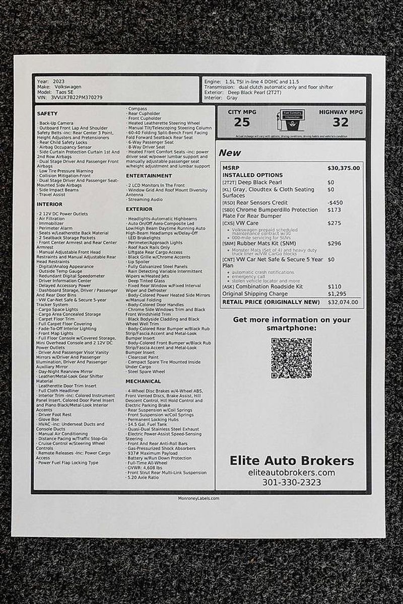 Used 2023 Volkswagen Taos SE image 43